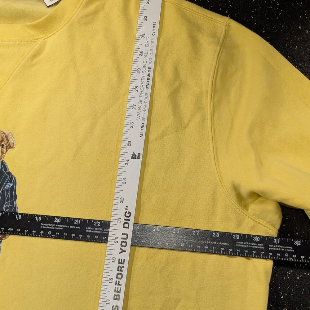 Ralph Lauren Yellow Polo Bear Crewneck Sweatshirt - Picture 5 of 7